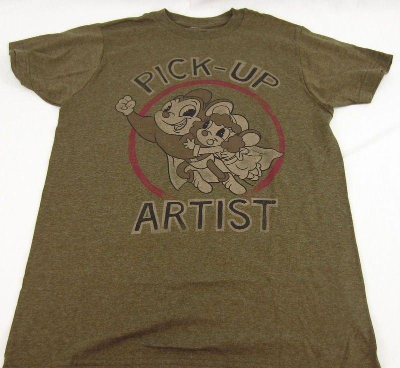 Mens NEW Mighty Mouse Pickup Artist Logo Short Sleeve T-Shirt Size S M L XL Unisex T-Shirt L
