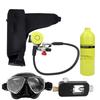 1L Underwater Respirator Scuba Diving Cylinder Snorkeling Oxygen Tank with Inflator Dive Equipment Kit