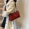 New Design Bowknot Armpit Bag Solid Color Y2K Crossbody Handbag Trendy Bow Underarm Bag  Girls