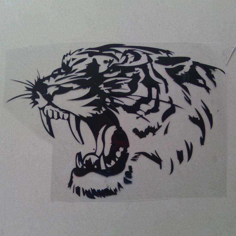 28X28Cm Powerful Tiger Head Motorcycle Vinyl Decal Car Sticker Personality