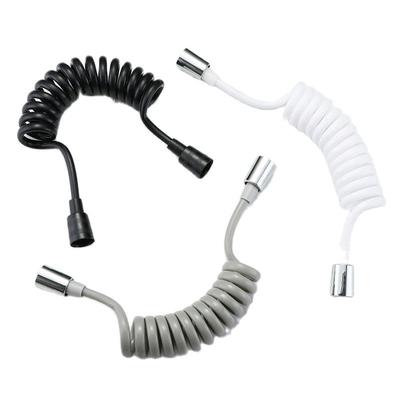 Universal Flexible Shower Hose with Spring Extension Hand Sprayer Pipe Connector for Bathroom Toilet Bidet - Durable Spring Tube