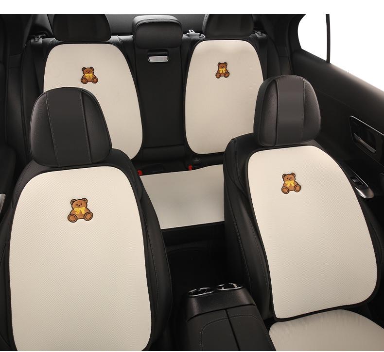 Adorable Bear Car Seat Cushion for Changan X7 PLUS, EADO, YIDAR CS75, CS55 - All Seasons