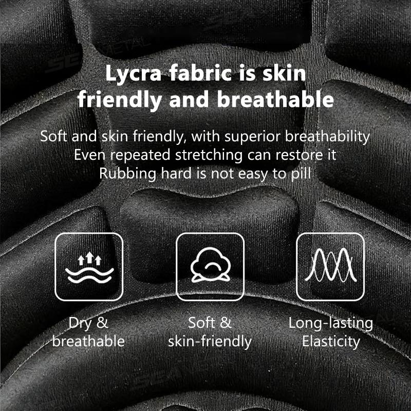 SEAMETAL Poduszka na siedzenie motocyklowe 3D Komfortowa poduszka powietrzna Pokrowiec z żelem Antypoślizgowa podkładka ochronna Moto Uniwersalna