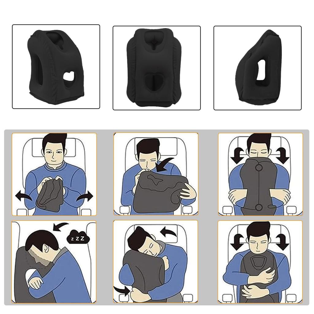 Inflatable Travel Pillow Pack Inflatable Nap Pillow Inflatable Travel Pillow Inflatable Airplane Neck Pillow Inflatable Travel Neck Pillow Airplane