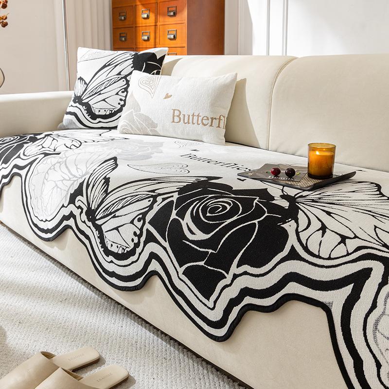 1pc Anti-Slip & Cat Scratch Resistant Irregular Shaped Sofa Cushion Sofa Seat Cushion, Suitable for All Seasons, Does Not Include Backrest, Armrests