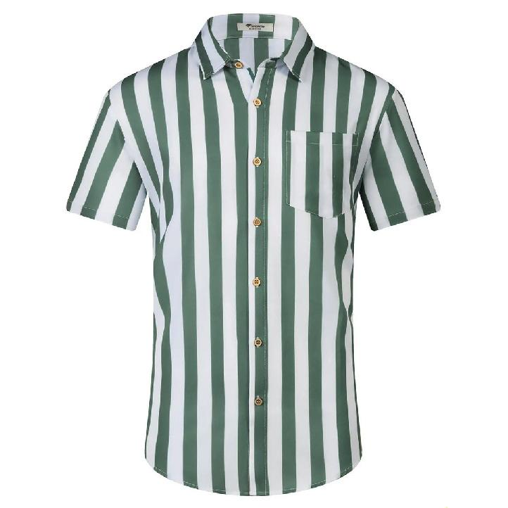 202 Summer Men's Short Sleeve Lapel Hawaiian