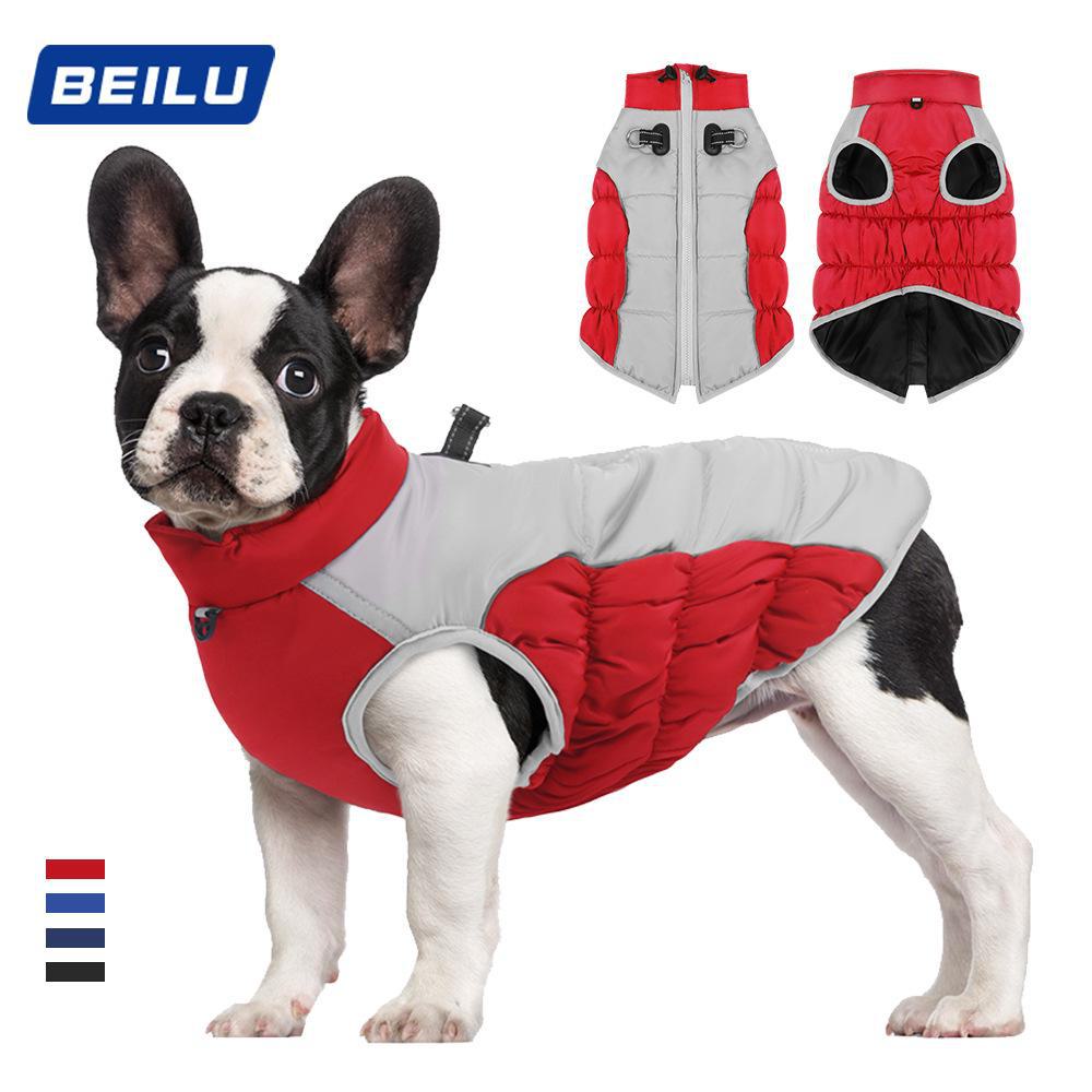 

Зимние теплые хлопковые куртки для собак средних и крупных пород XL чёрный