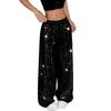 2026 Spring and Summer Europe and the United States Cross-border High-waisted Fashion Loose Sequin Drape Wide-leg Pants Women's Fashion Casual Pants 