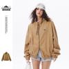 STAFFPICK Unisex American Retro Harrington Workwear Jacket with Stand-up Collar W200
