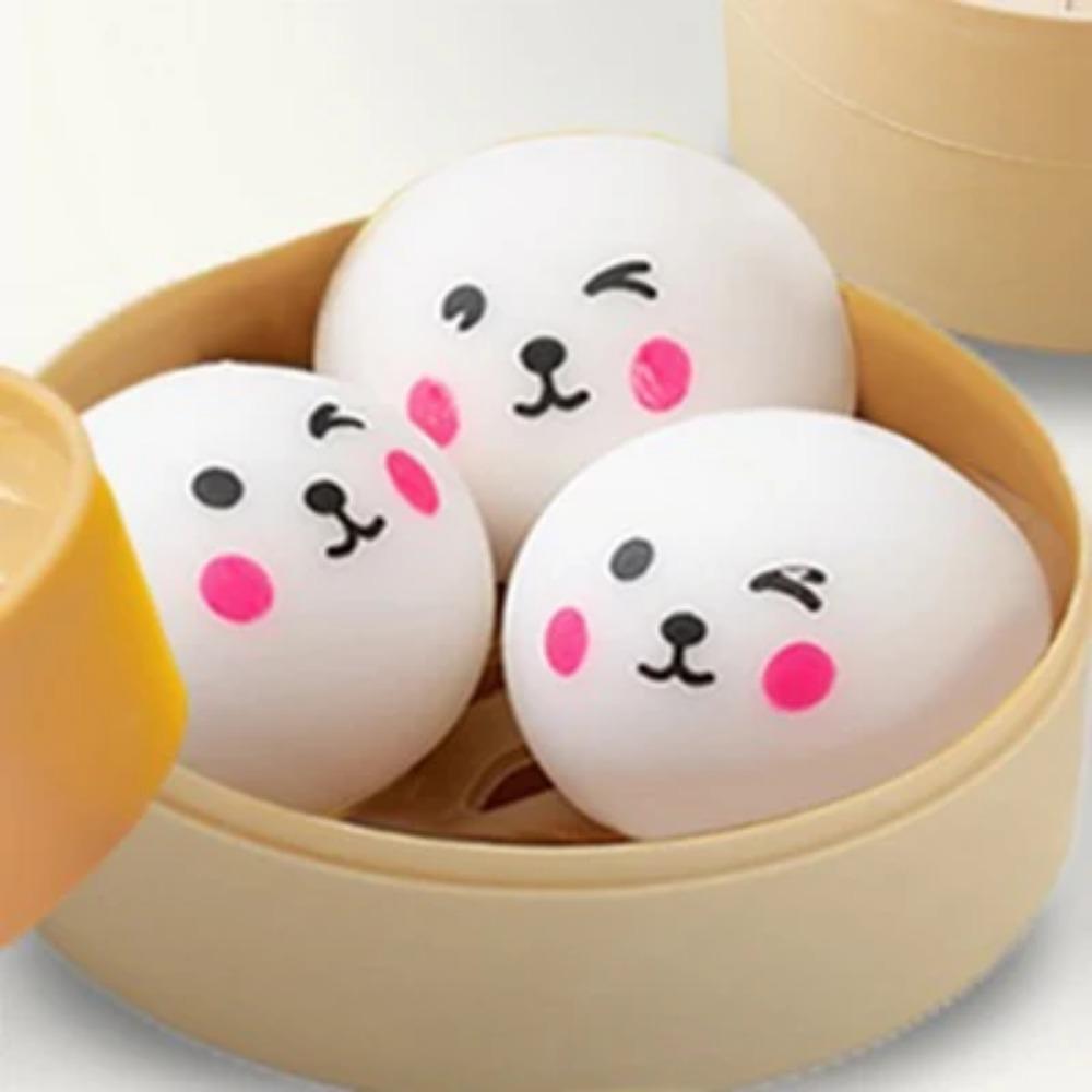 Cartoon Animal Dumpling Anti Stress Ball Squishy Fidget Toys Soft Flour Ball Bun Vent Sensory Release Squeeze Toy For Kids Gift