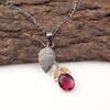 Oval Pink Rubellite Stone 925 Sterling Silver Trendy Mother Gift Pendant Jewelry PP-55-20