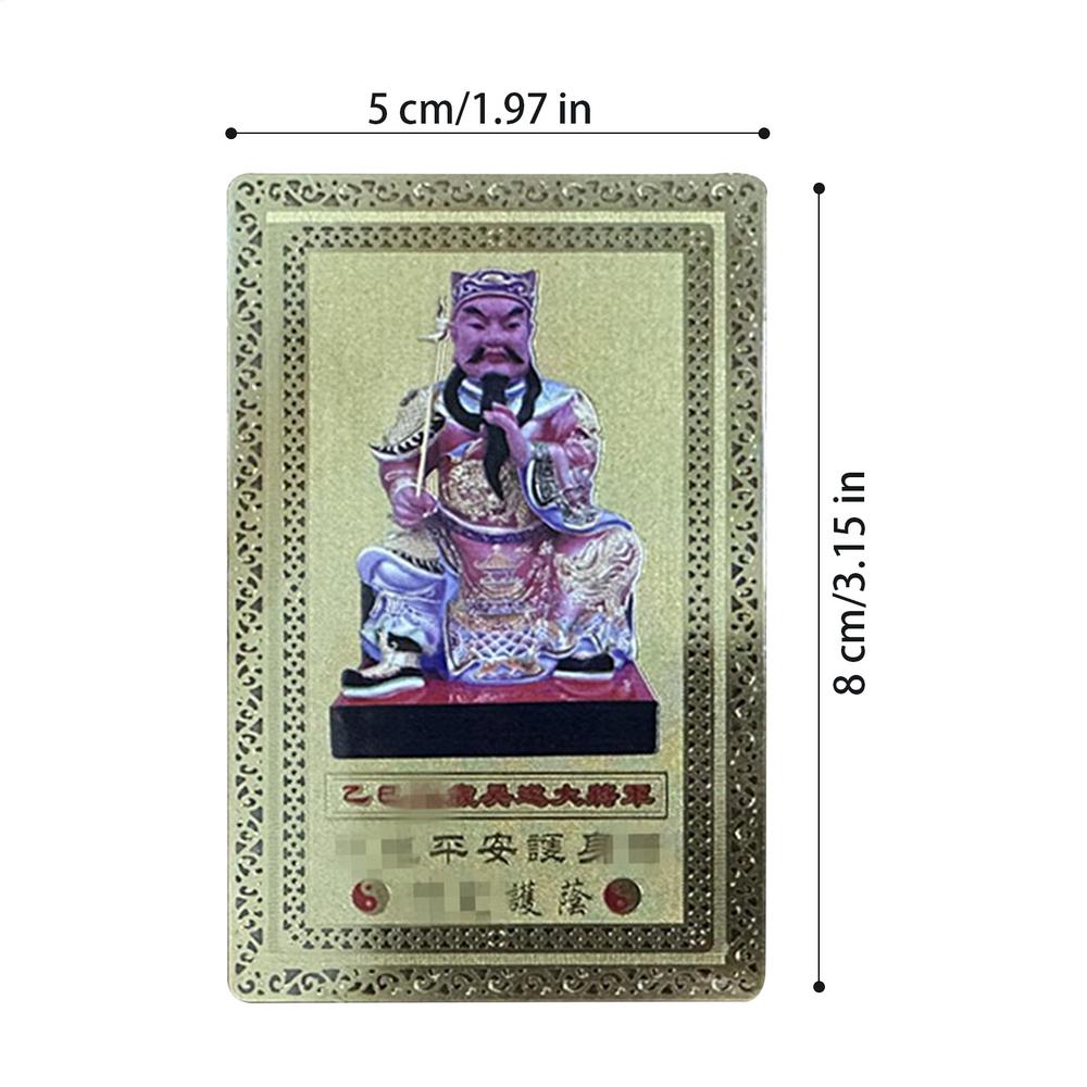 2025 Tai Sui Amulet Card Feng Shui Prayer Copper Card Exorcism Protection Buddha Gift Amulet Safe Bring In Wealth And Treasure