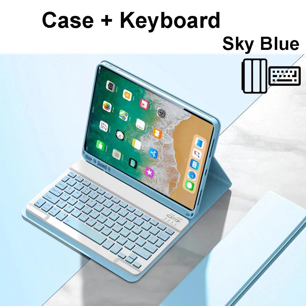 Custodia per iPad 5a Generazione 6a Generazione 9.7 Pollici, Custodia con tastiera Bluetooth per iPad Air 1 Air 2 Pro 9.7 Pollici Copritastiera Funda