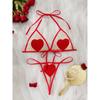 New Valentine's Day Multi-color Erotic Underwear Sexy Mesh Perspective Love Suspender Temptation Thong