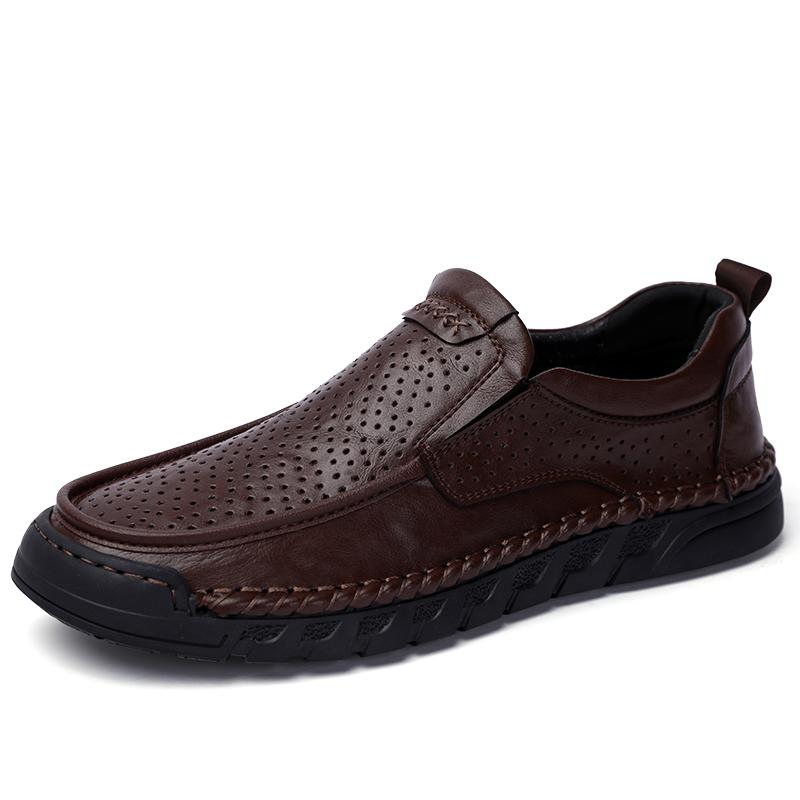 

Модная мужская повседневная обувь ручной работы из натуральной кожи лоферы роскошный бренд винтажная дышащая удобная деловая мужская обувь лоферы 38