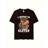 Humorisk T-shirt för Glutenfri Kost - Retro Svart T-shirt Med Sloganen 'Jag Accepterar Inte Gluten' Och en Slående Grafik - Unisex Vuxen Vardaglig