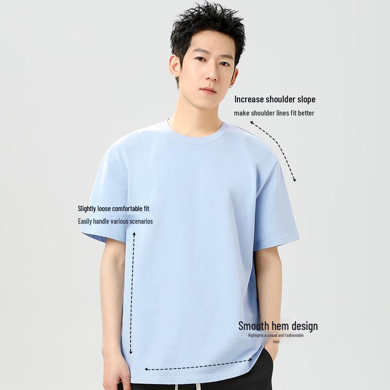 JEEP SPIRIT Men's Casual Combed Cotton Round Neck T-Shirt