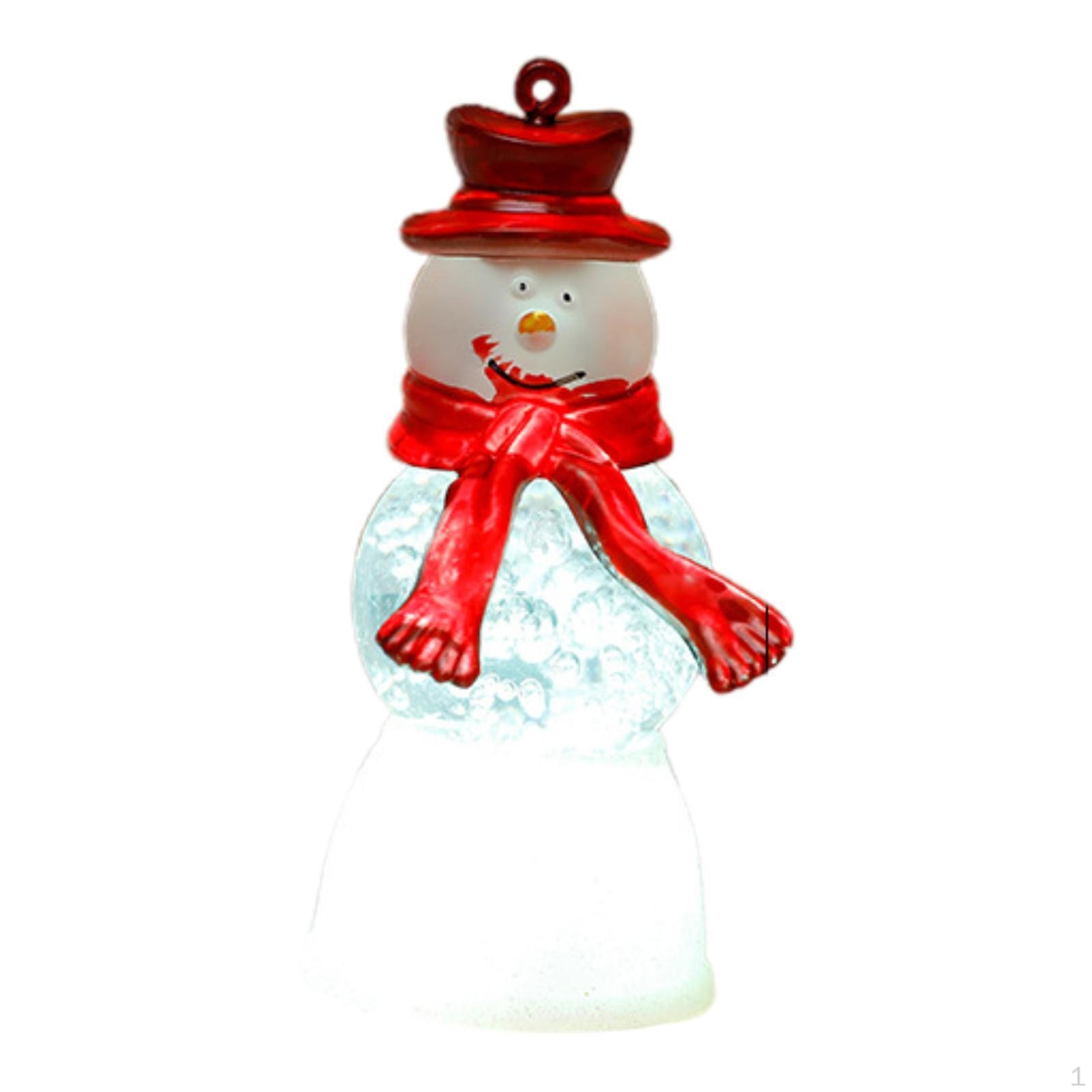 

Рождественская статуэтка с подсветкой для использования на рабочем столе, праздничный ночник для украшения интерьера Snowman