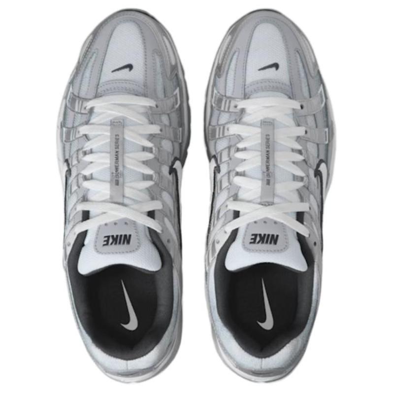 Nike P 6000 Abrasion Resistant Low Top Running Shoes Men's Silver Gray Sneakers IH4465-095