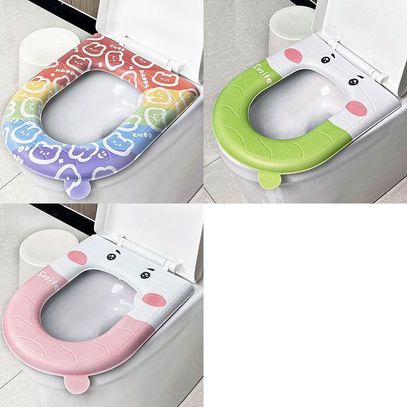 Eva Toilet Seat Waterproof All-weather Universal Silicone Foam Toilet Seat Printed Toilet Seat Bacteria Isolation Free