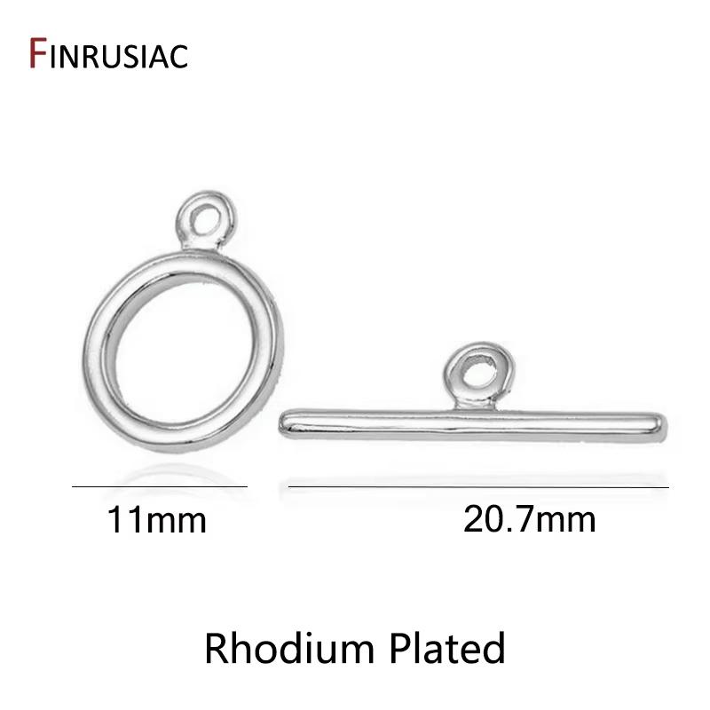 14K Gold Plated Brass OT Toggle End Clasps, Closure Fastener Buckle Connectors for DIY Necklace Bracelet Jewelry Making Supplies