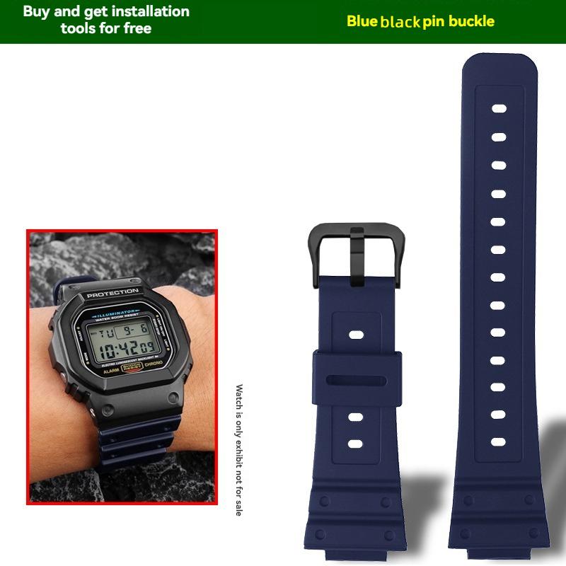 16mm Quick Release Silicone Band for Casio G-Shock DW5600/GW5000/GW5035/DW-6900 | Waterproof Shockproof Strap Watch Bracelet