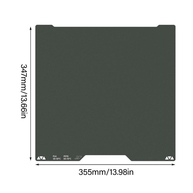 355x346mm 3D-Drucker Kaltbett Doppelseitig Epoxidbeschichtet Druck Stark Haftend Für H2D 3D-Drucker Zubehör