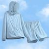 Yi Mi Cang Summer Sun Protection Set: High-Quality Nylon Jacket & Quick-Drying Breathable Shorts for Couples
