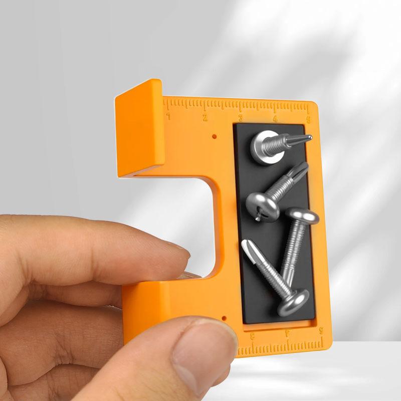 5 ks Magnetický distanční díl pro panty skříňových dveří s měřítkem 2mm Mezera Zarovnávací nástroj pro montáž skříňových dveří Magnetická šablona pro panty