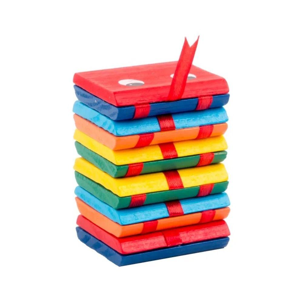 Wooden Magic Blocks Infinite Flip Puzzle Toy Fun Flip Folding Snake Early Education