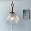 Nordic minimalist shell glass chandelier restaurant bar table lamp Japanese style entrance hallway light luxury romantic