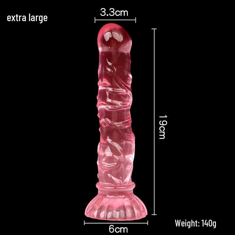 Sirena Cristal Crizantemă Ventuză Dildo & Dop Anal Filetat pentru Plăcere Realistă