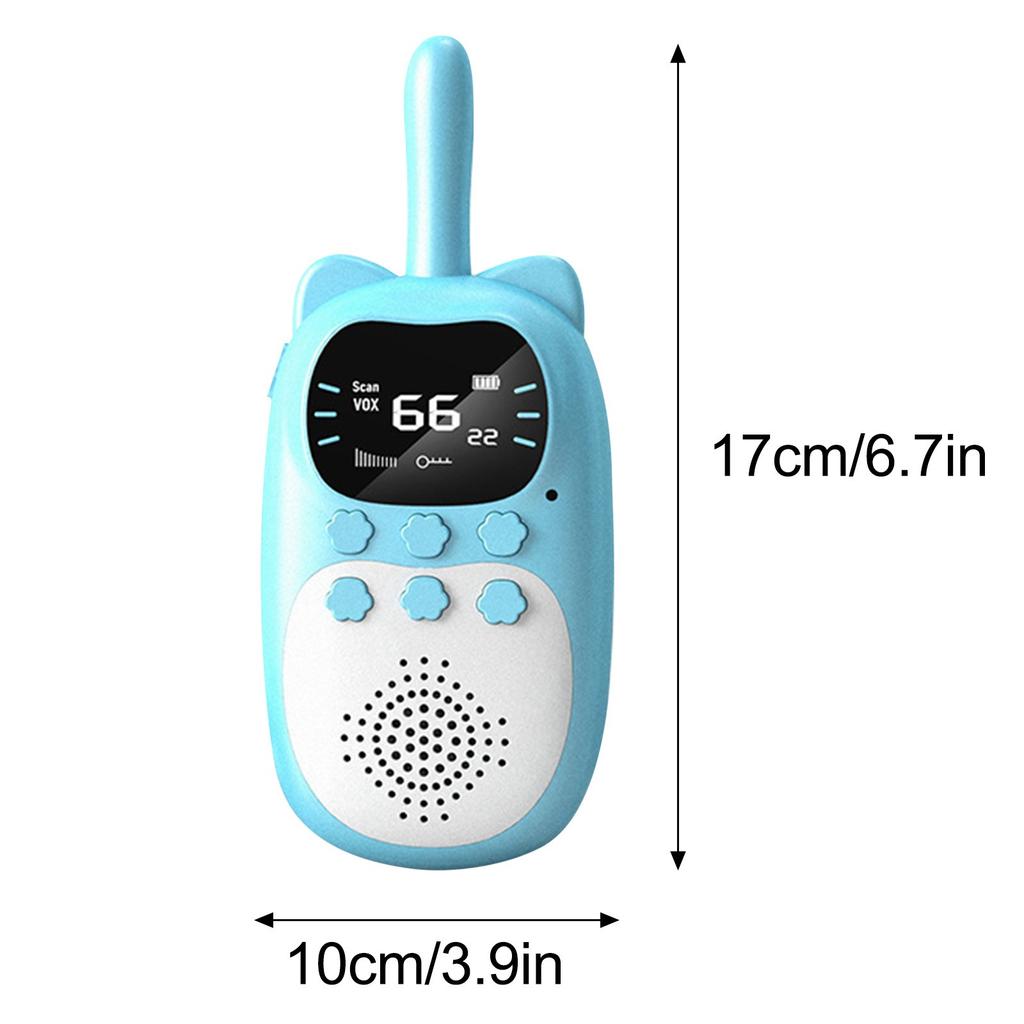 Kids Walkie Talkie 2PCS Electronic Toys Children Spy Gadgets Baby Radio Phone 3km Range Christmas Birthday Gift for Boys Girls