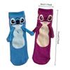 Disney Stitch Magnet Hand In Hand Sock Cartoon Fun Fashion Soft Comfortable Creative Adults Children Christmas Stocking Toy Gift