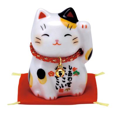Yakushigama Bemalte Glückskatze (Kattun)