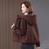 Women's Lightweight Quilted Cotton Jacket - 2024 Autumn/Winter Fashion for Middle-Aged & Elderly