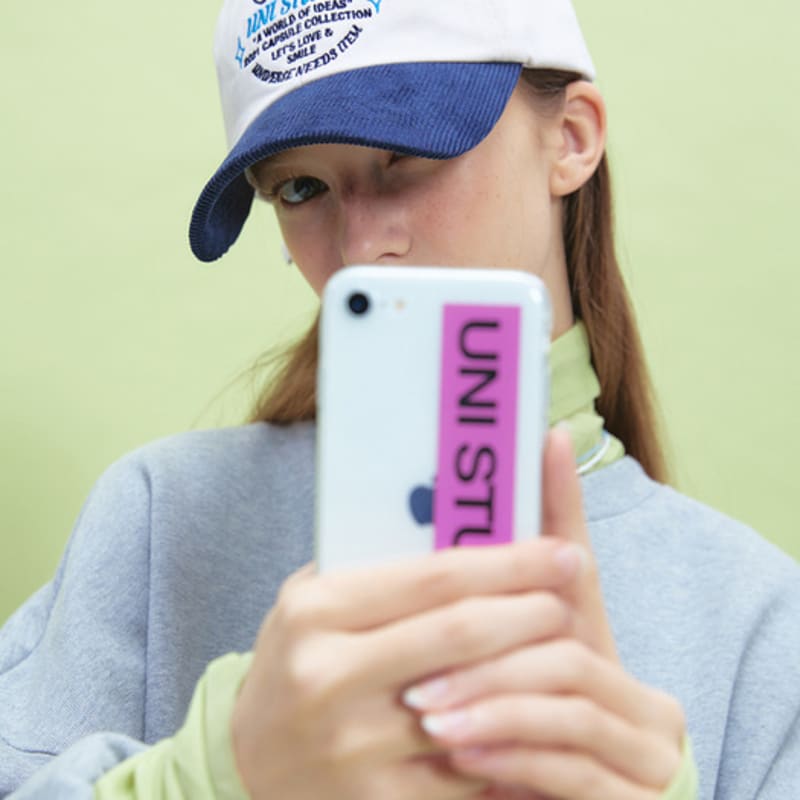 UNI STUDIO UNI HEART BALL CAP (LIGHT GREY)