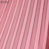 ZANZEA Women Muslim Casual Round Neck Loose Long Sleeve Pleated Long Dress