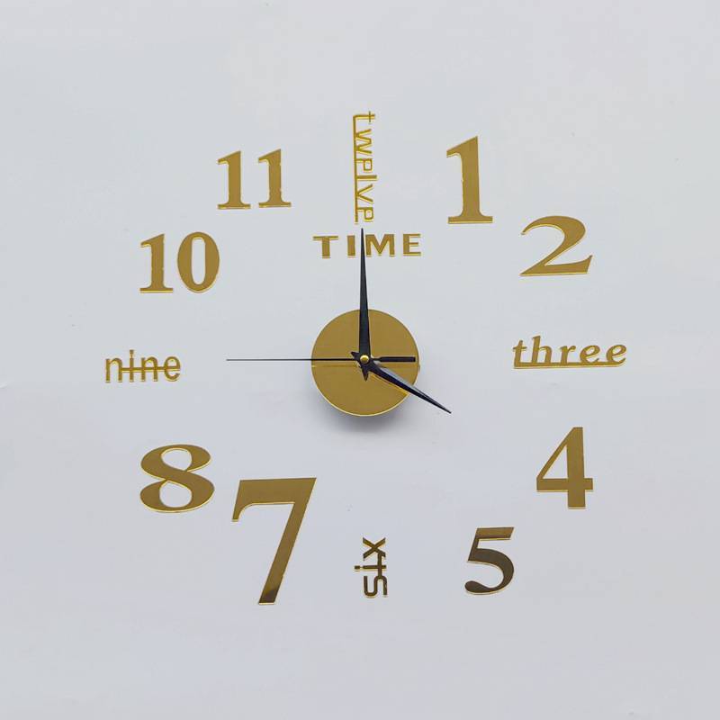 Modern Minimalist Wall Clock With Silent Movement For Living Room Decor