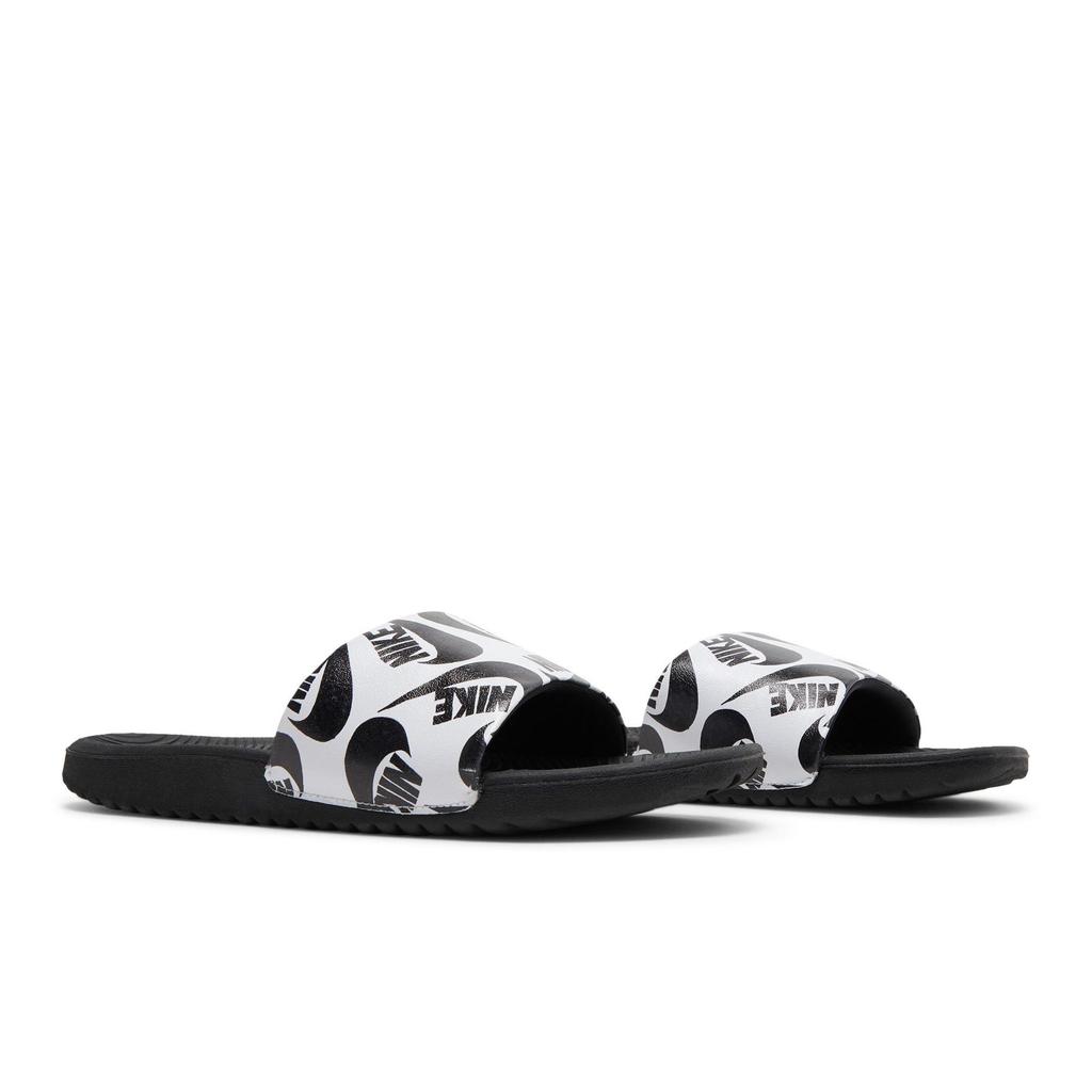 Nike Kawa Slide SE JDI Grade School 'Black White' (Unisex) White / Black Kids' Home Slippers CT6619 100