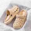Super Soft EVA Thick Soled Perforated Shoes for Men To Wear In Summer, Anti Slip and Odor Proof, Couple Height Increasing Sandals