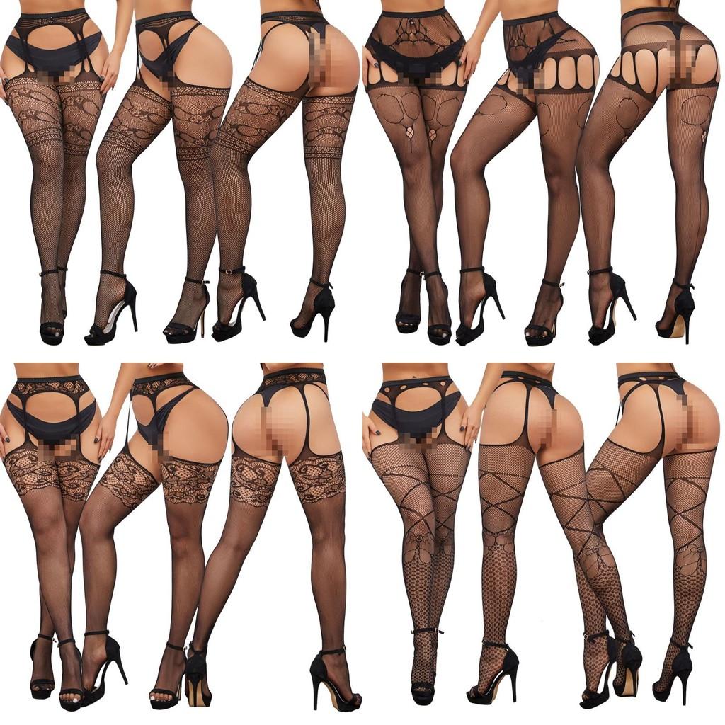 Stockings Sex For Women With Stretchy Fishnet Design Crotch Socks Fashion Gift