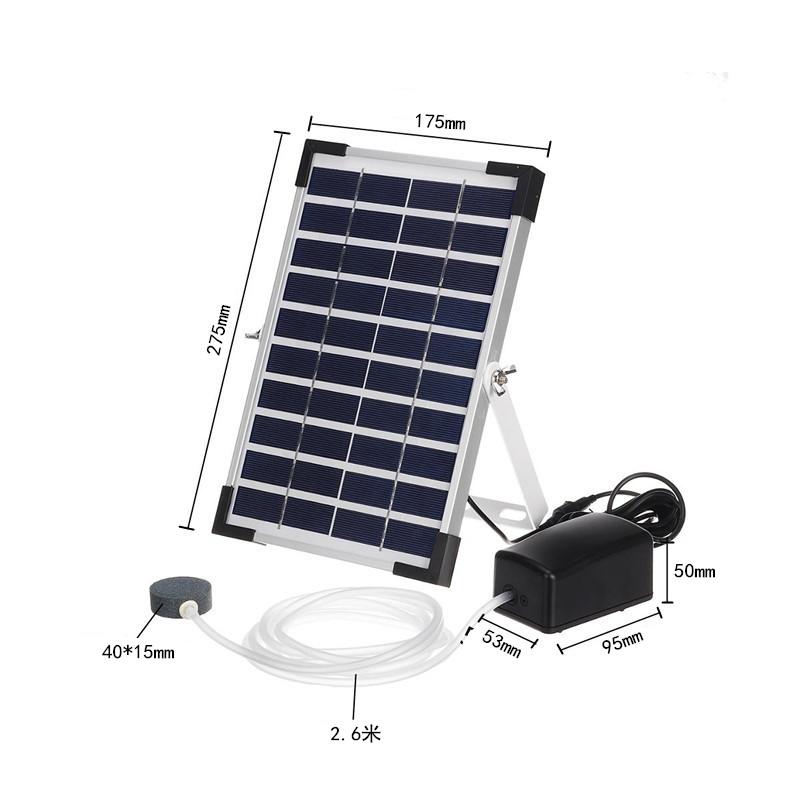Solar Air Water Aerator  5W Solar Powered Pool Fish Tank Oxygenator  With Battery for Garden Fish Tank Pool Fishing Pond чёрный
