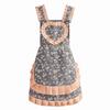 Home Aprons, Canvas Straps, Heart-shaped Floral Aprons