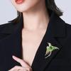 Elegant Cloisonné Enamel Phoenix Brooch - Women's Chinese Style Coat Pin