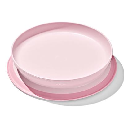 OXO Tot Simple Plate with Suction Blossom 61160900 Cup, Design, Non-Slip, Kids' Dinnerware,