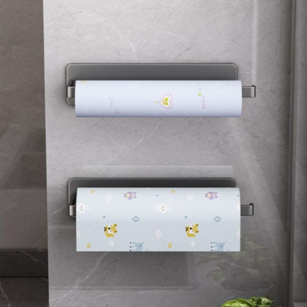 Carbon Steel Material Kitchen Paper Roll Rack Wall Mounted Dishwasher Rack Kitchen