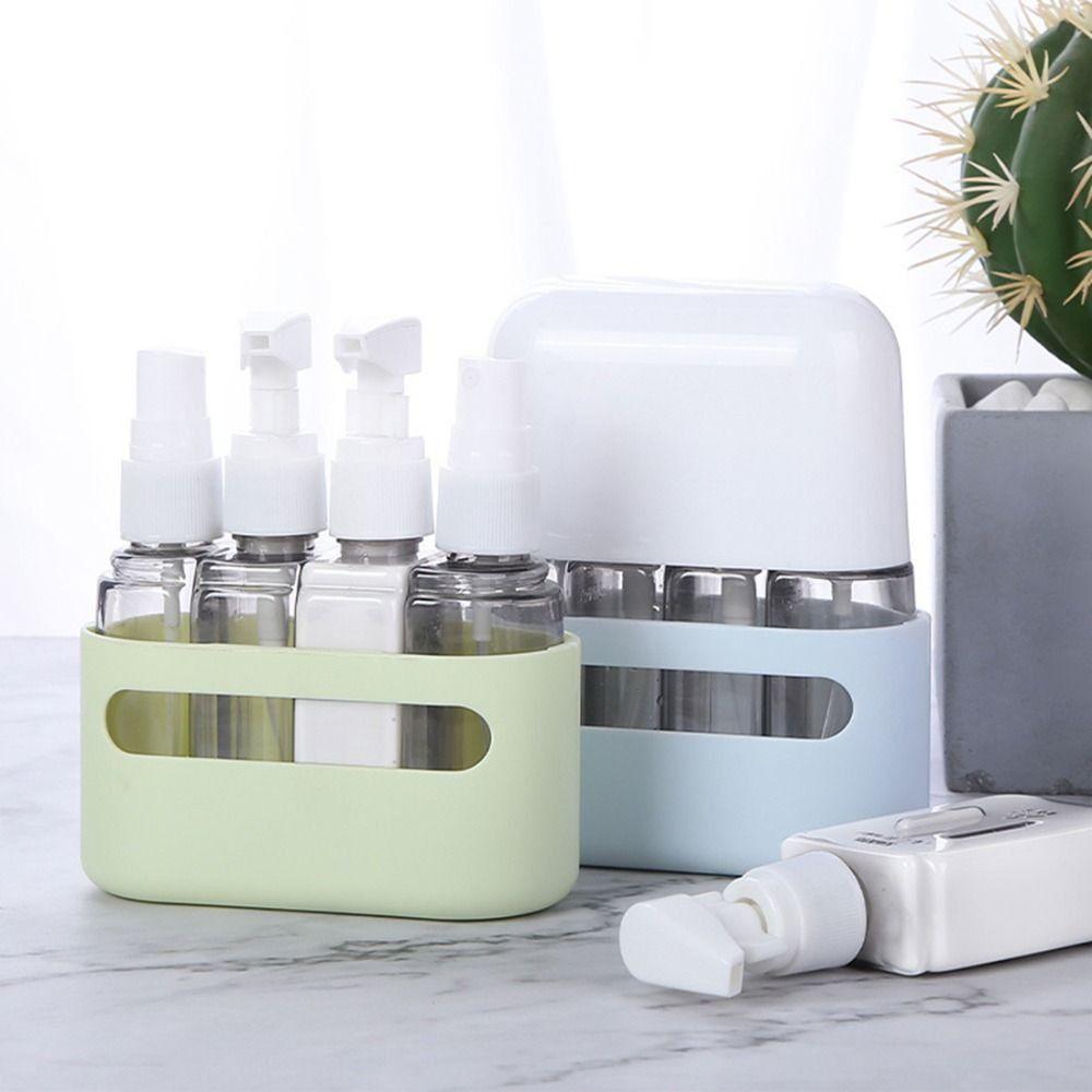 

Leak Proof Empty Bottle Kit 2/3/4 in 1 Pump Lotion Bottles Liquid Dispenser Bottle Shower Gel Pink-2 in 1