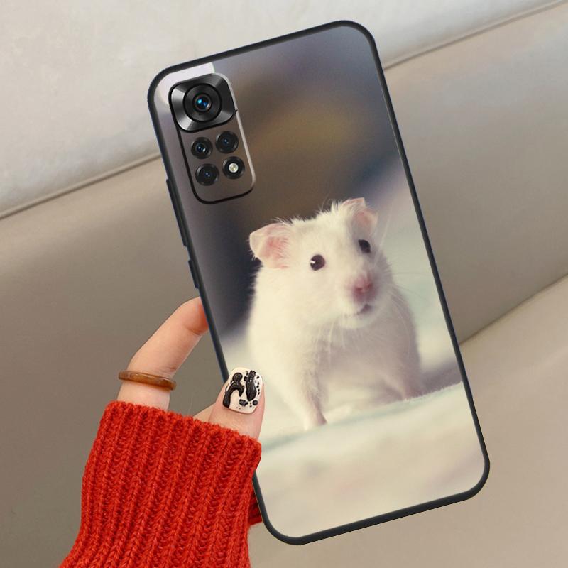 Cute Lovely Pet Hamster Case For Xiaomi Redmi Note 14 13 12 11 10 15 Pro Plus Cover For Redmi 15 15C 12C 10C 13C 14C