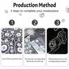 DIY Pearl Embroidery Diamond Painting Kit Majestic Tiger Sparkling Beads Art Craft Handmade Decoration Gift for Home